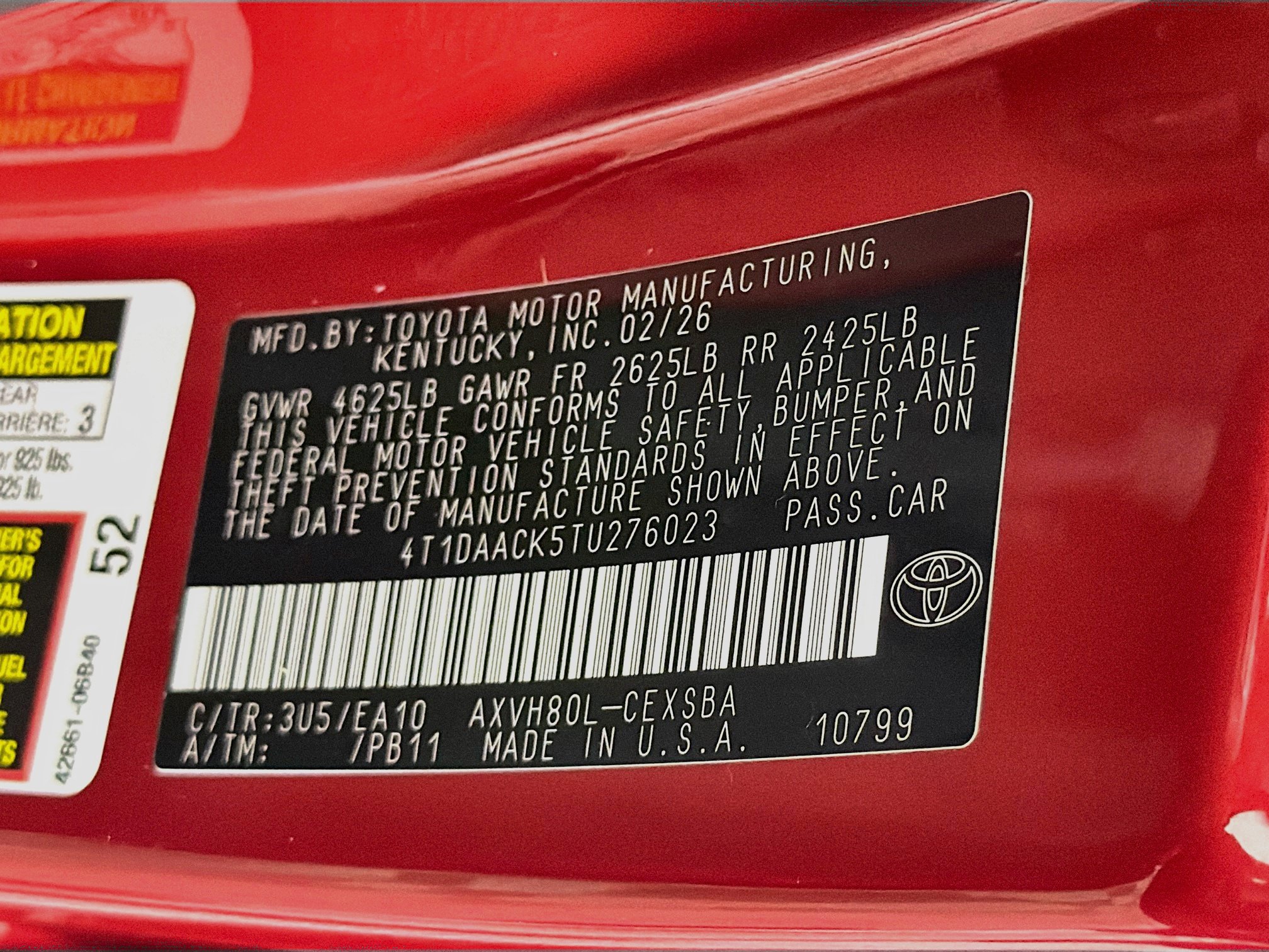 Used 2026 Toyota Camry SE w/ Convenience Package FWD image 12