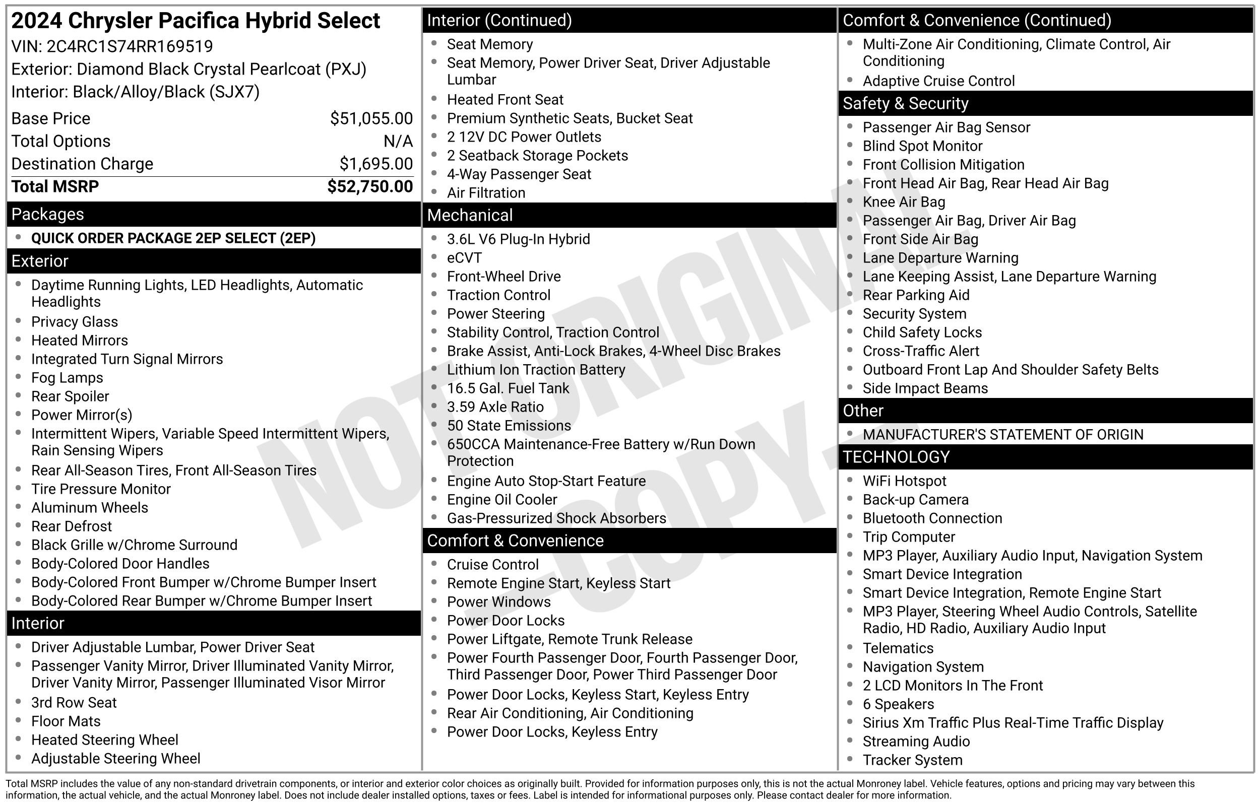 Used 2024 Chrysler Pacifica Limited FWD image 2