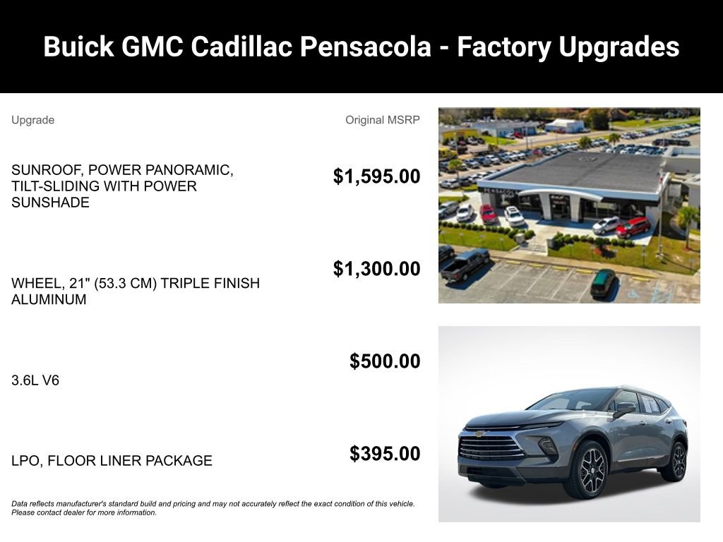 Certified 2025 Chevrolet Blazer Premier w/ LPO, Floor Liner Package image 5