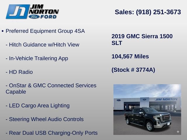 Used 2019 GMC Sierra 1500 SLT AWD/4WD image 40
