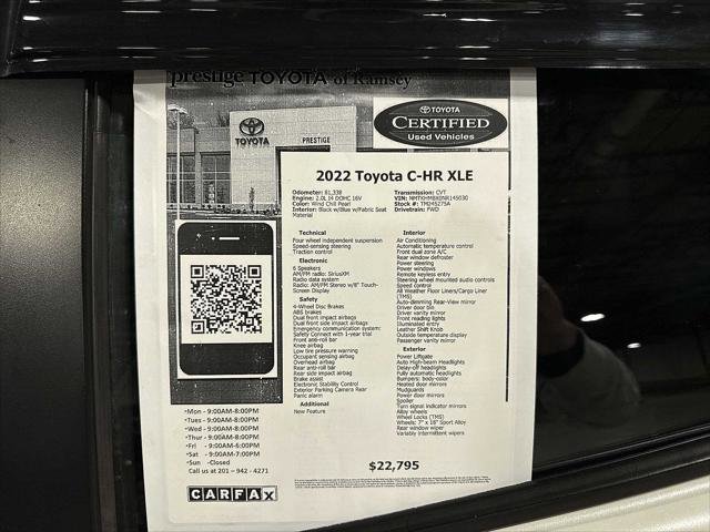 Certified 2022 Toyota C-HR XLE FWD image 13