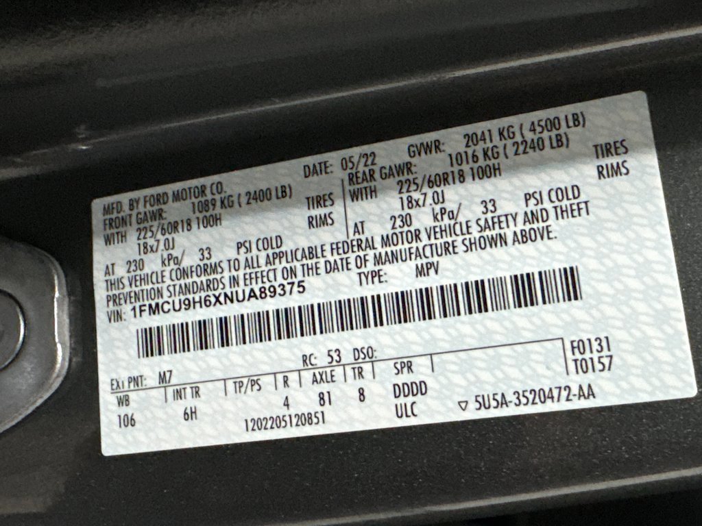 Used 2022 Ford Escape SEL image 41
