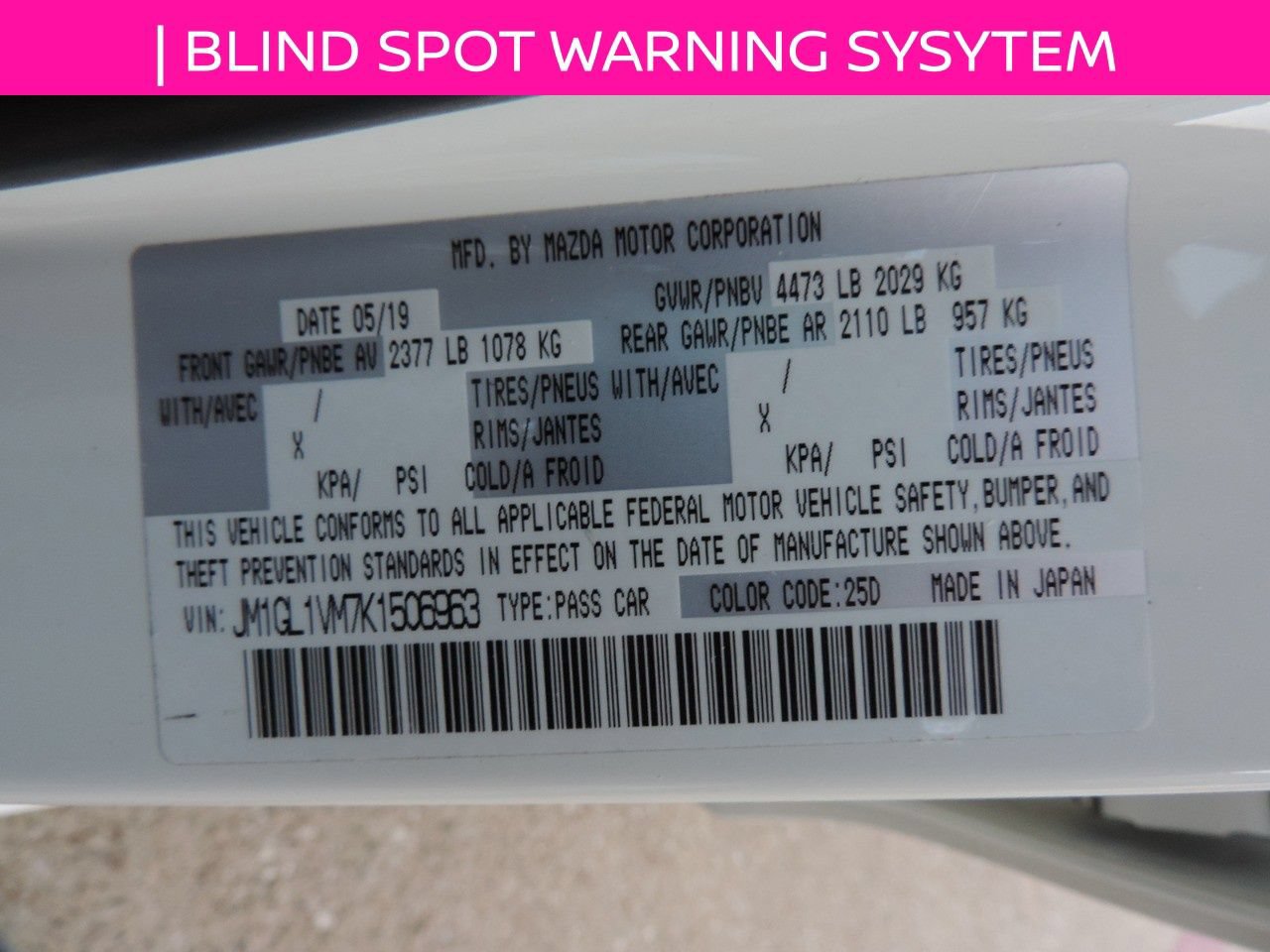 Used 2019 MAZDA MAZDA6 Touring FWD image 14