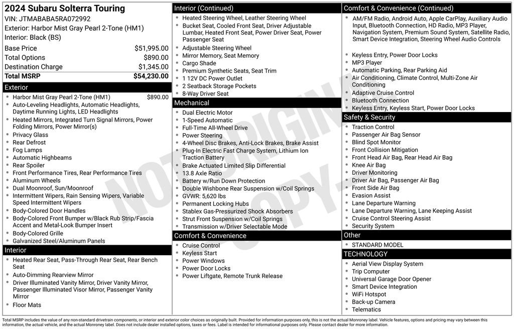 Used 2024 Subaru Solterra Touring image 17