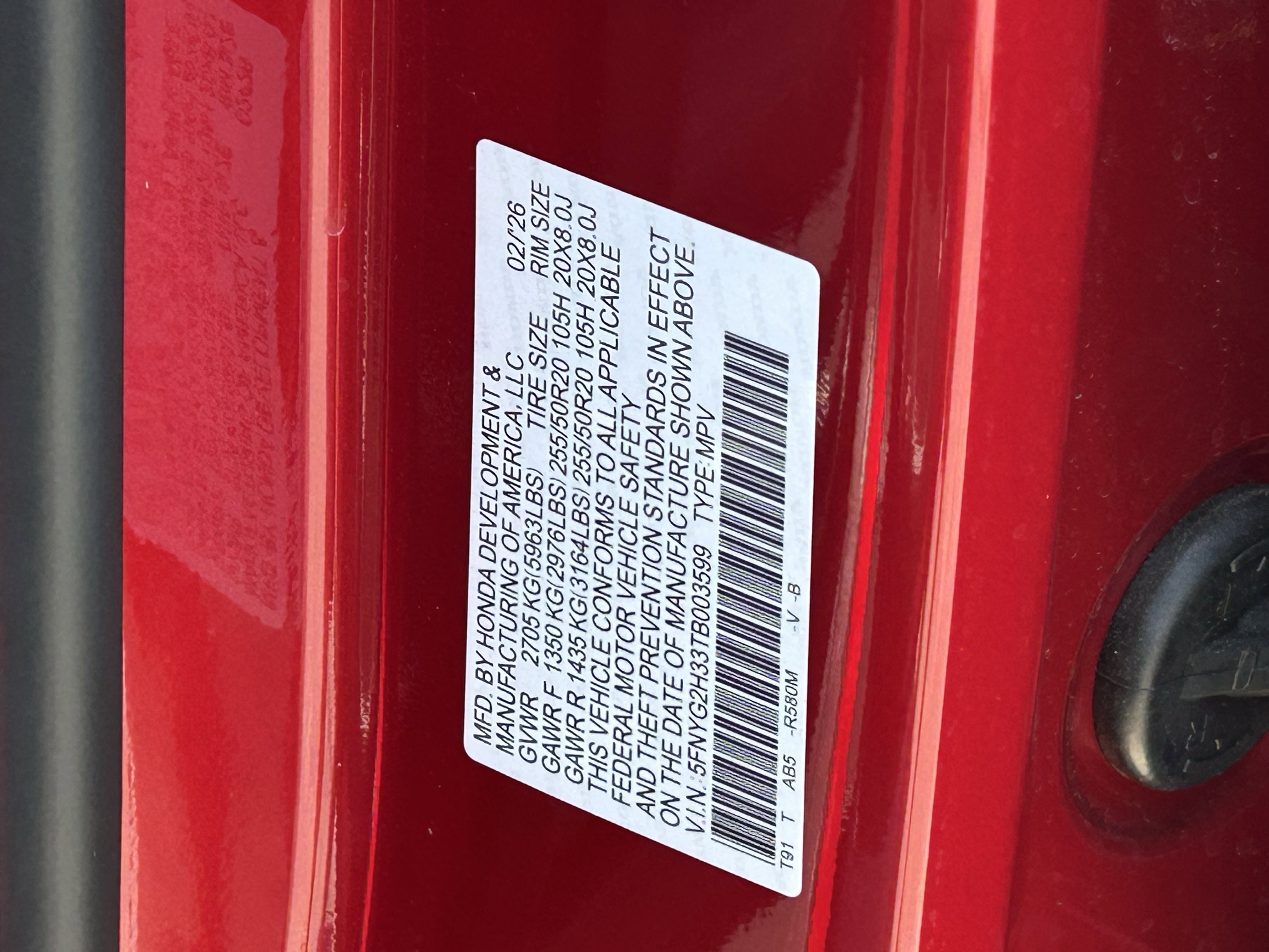 Used 2026 Honda Pilot Sport image 30