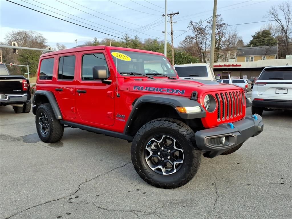 Used 2022 Jeep Wrangler Unlimited Rubicon 4xe w/ Cold Weather Group image 1