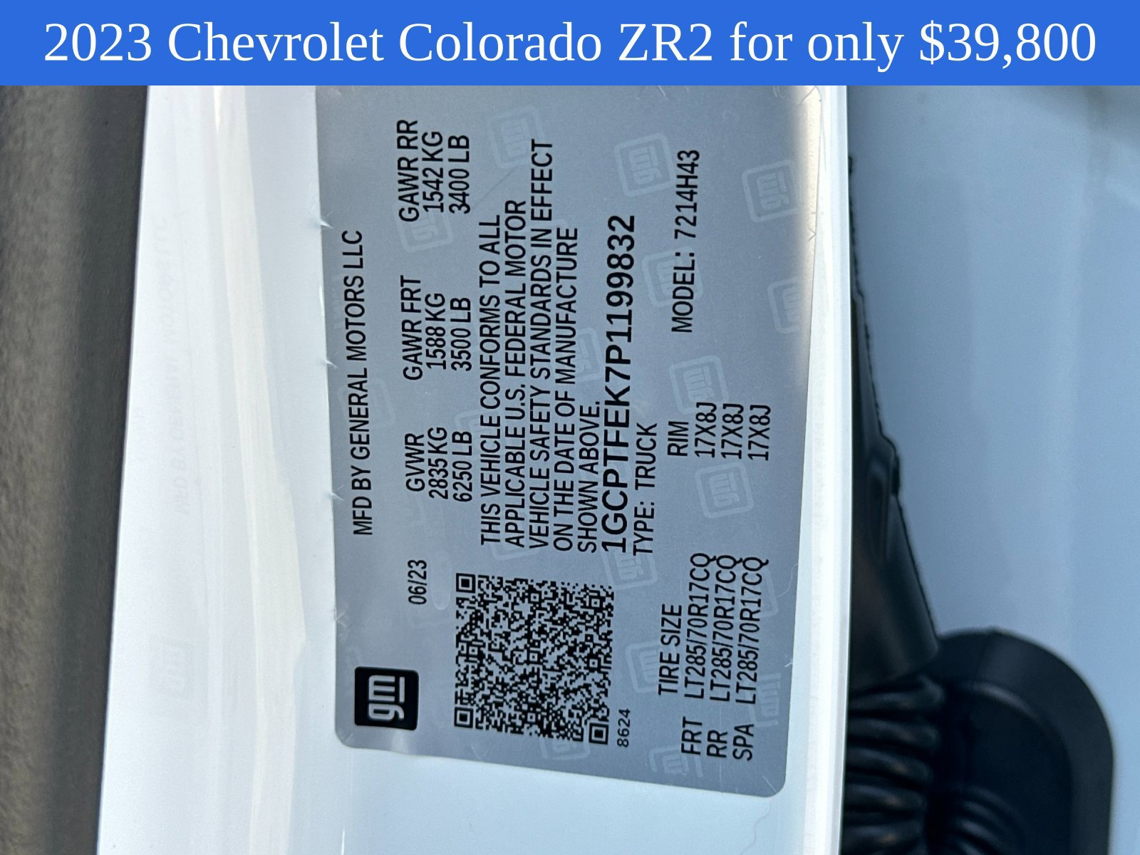 Used 2023 Chevrolet Colorado ZR2 w/ ZR2 Convenience Package III AWD/4WD image 28