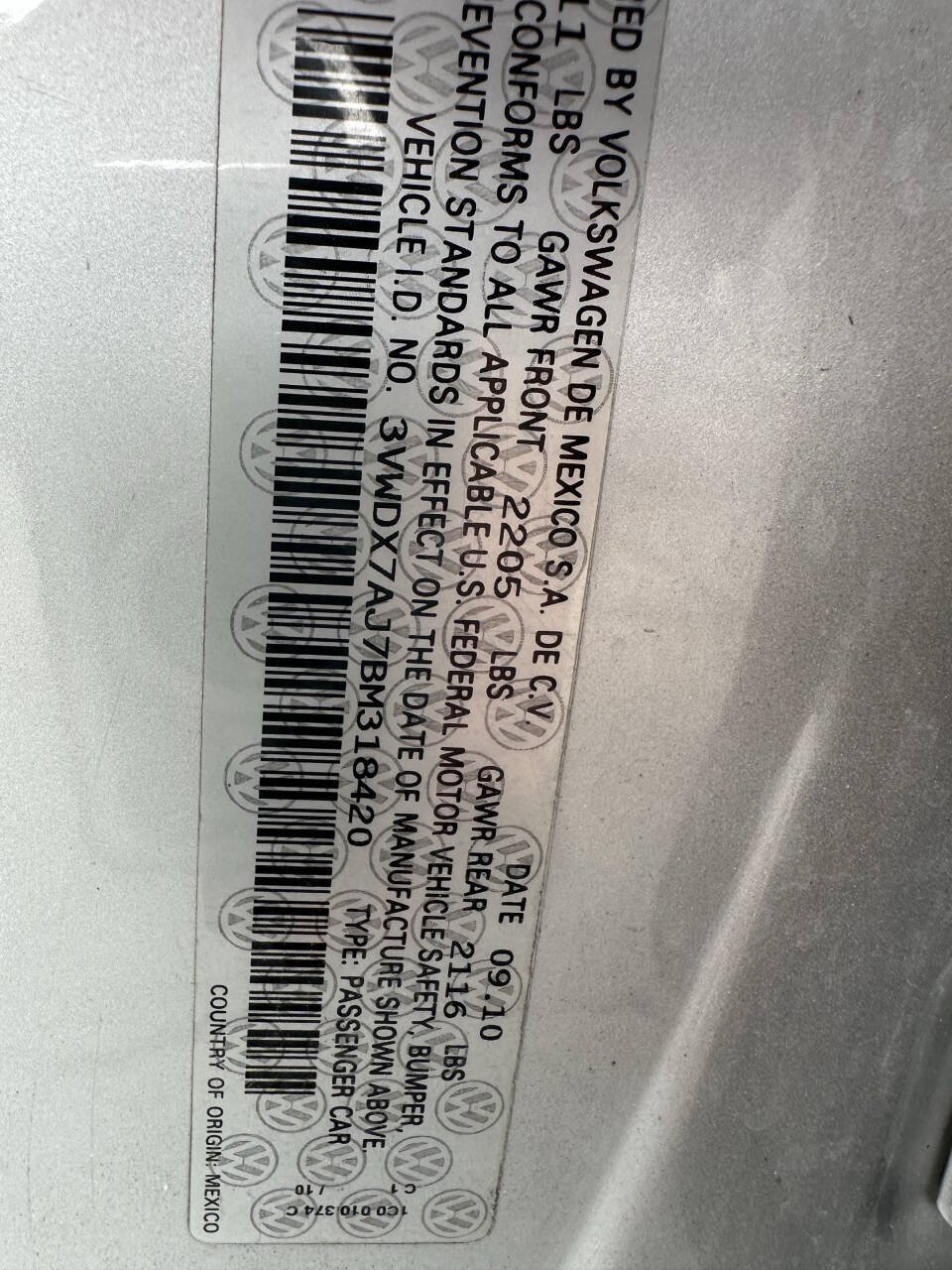 Used 2011 Volkswagen Jetta SE FWD image 15