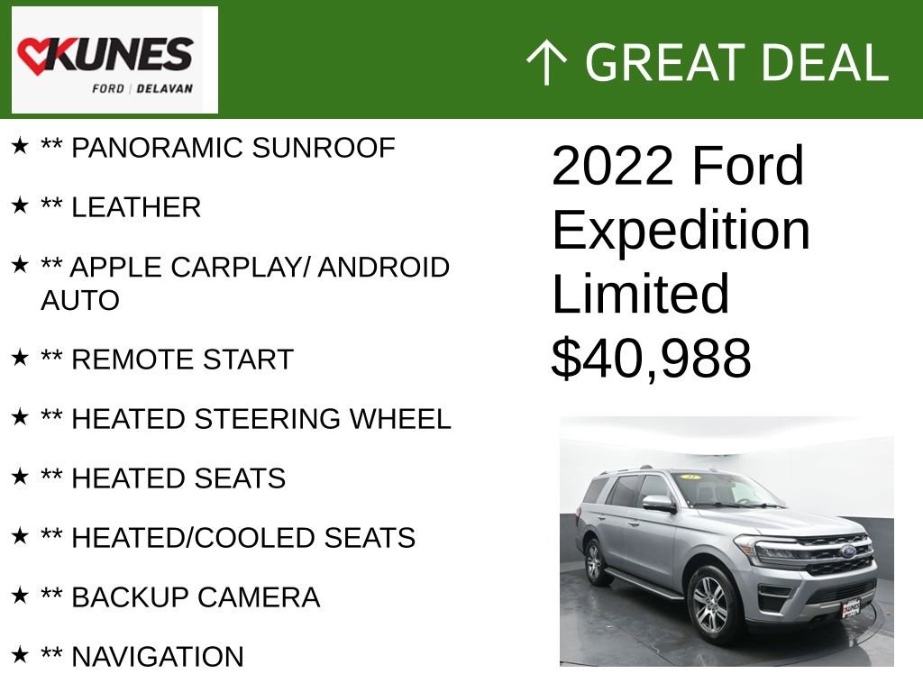 Used 2022 Ford Expedition Limited image 2