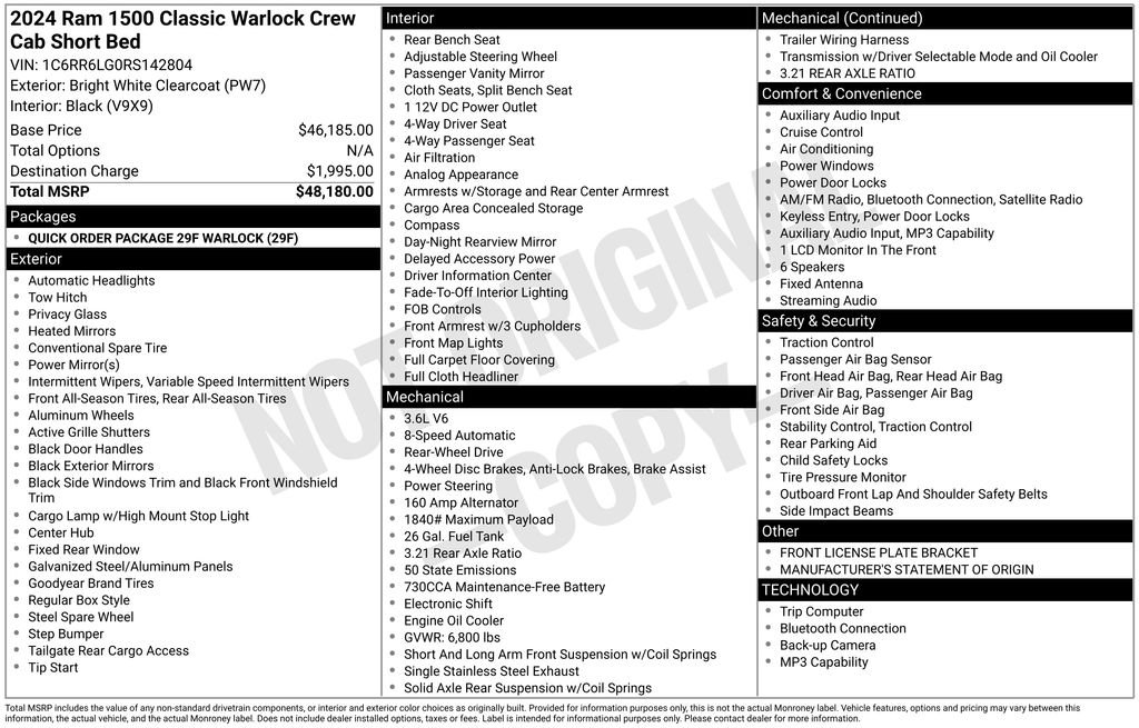 Used 2024 RAM 1500 Classic Warlock image 6