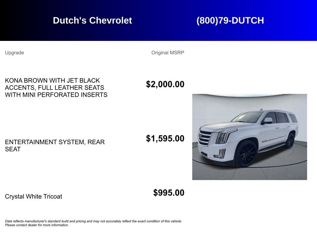 Used 2016 Cadillac Escalade Luxury AWD/4WD image 5