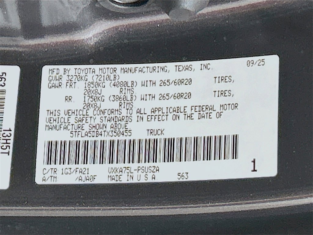 New 2026 Toyota Tundra SR5 image 27