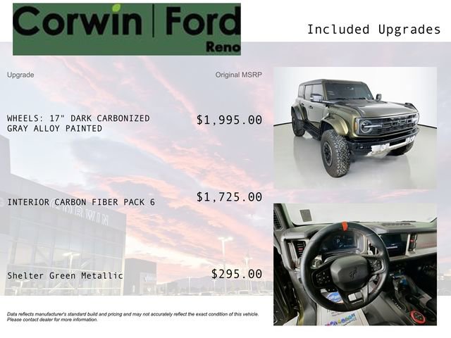 Certified 2024 Ford Bronco Raptor w/ Interior Carbon Fiber Pack 6 image 3