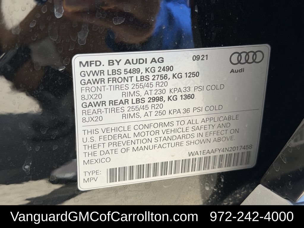 Used 2022 Audi Q5 2.0T Premium Plus w/ Premium Plus Package AWD/4WD image 37