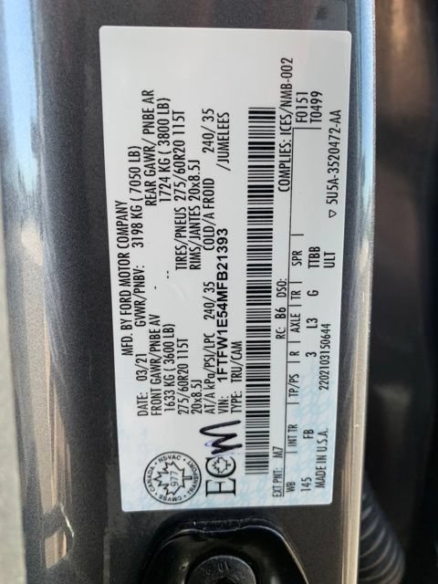 Used 2021 Ford F150 XLT w/ Equipment Group 302A High AWD/4WD image 28