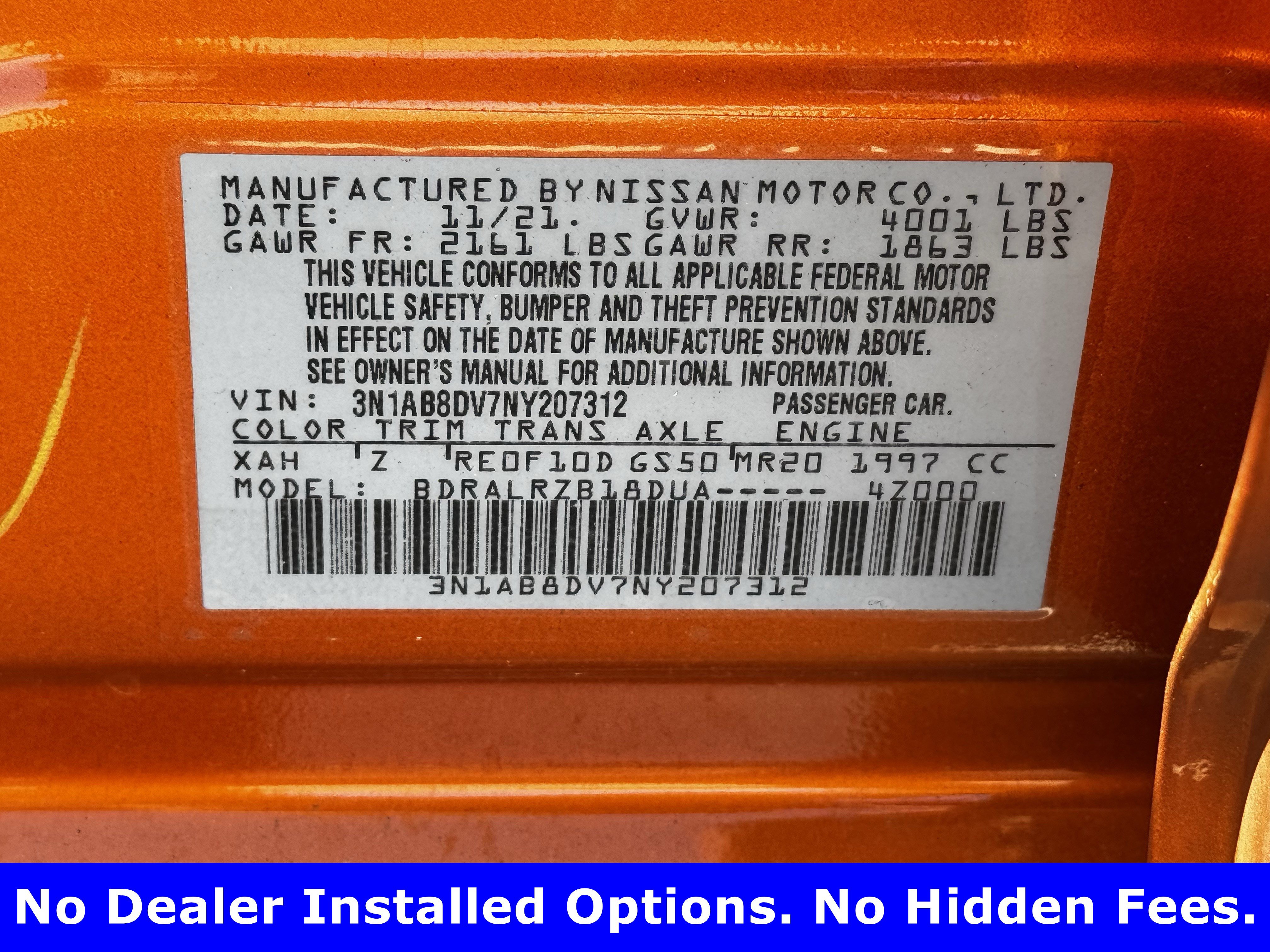 Used 2022 Nissan Sentra SR w/ Electronics Package FWD image 27