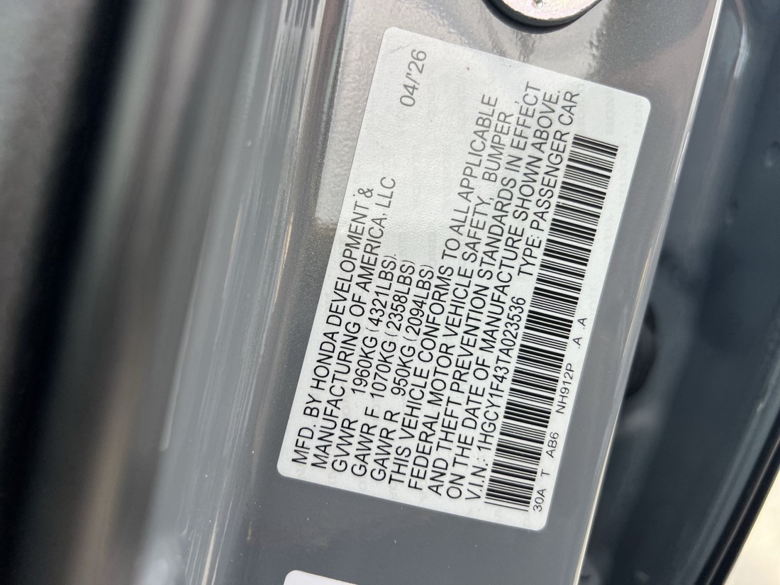 Used 2026 Honda Accord SE image 29