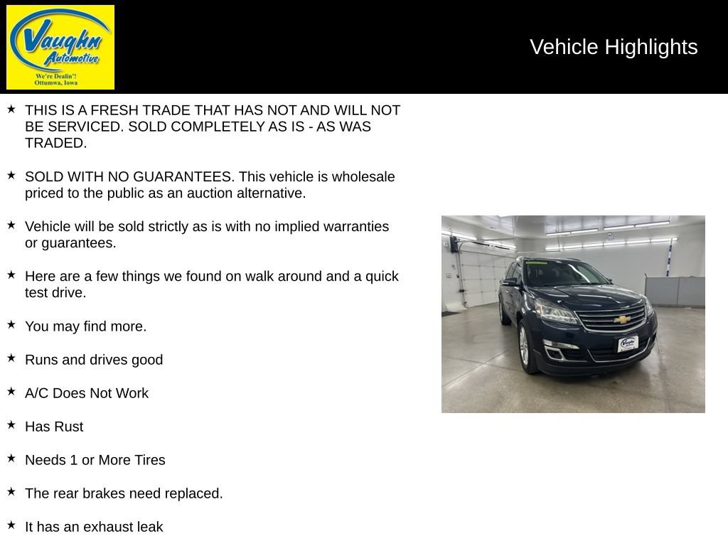 Used 2015 Chevrolet Traverse LT w/ Style and Technology Package FWD image 2