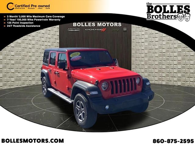 Certified 2021 Jeep Wrangler Unlimited Sport image 1