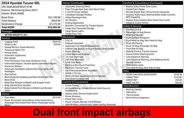 Used 2024 Hyundai Tucson SEL AWD/4WD image 36