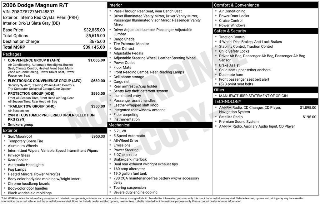 Used 2006 Dodge Magnum R/T w/ Convenience Group II image 14
