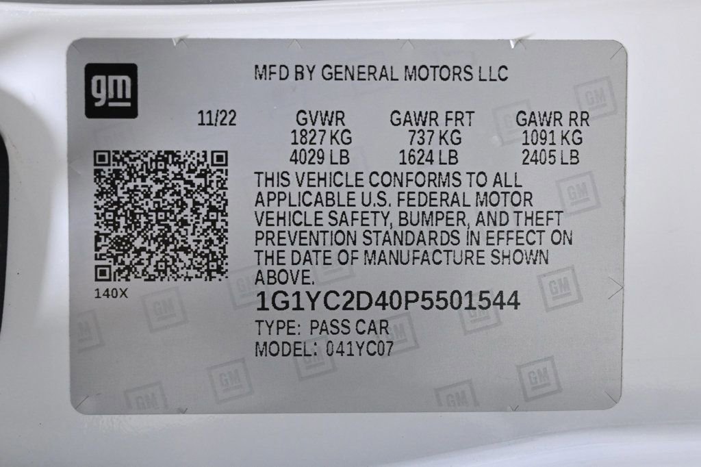 Used 2023 Chevrolet Corvette Stingray Premium Cpe image 33