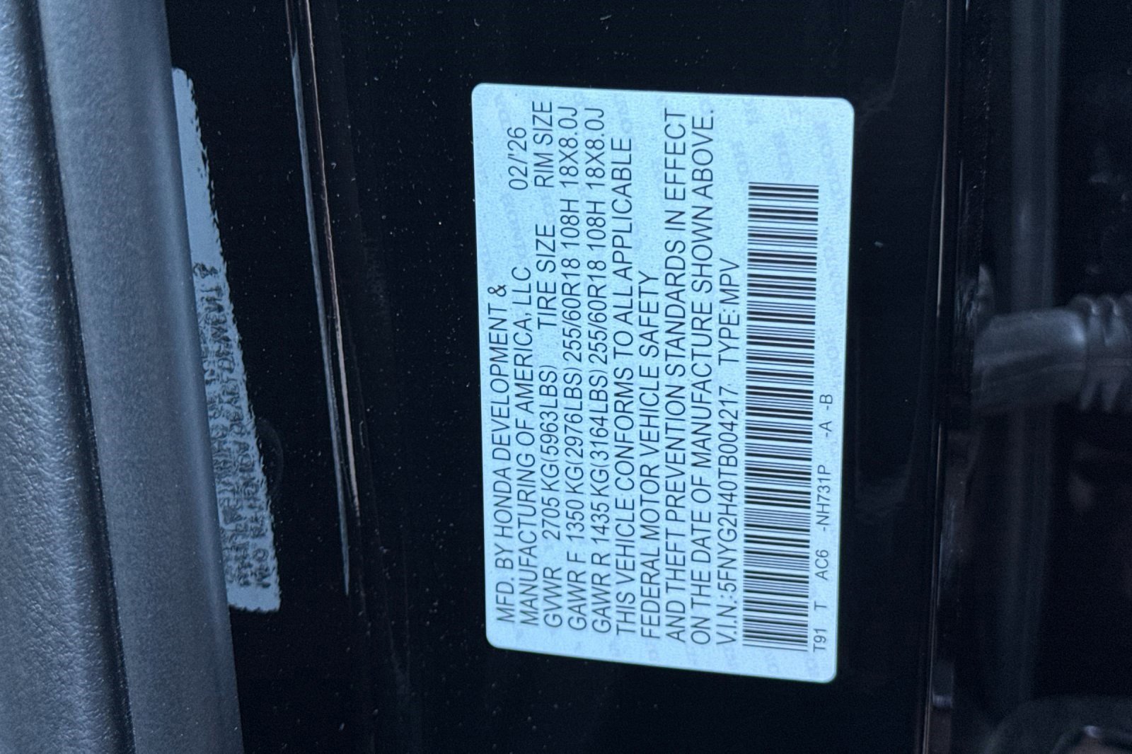 New 2026 Honda Pilot EX-L image 18