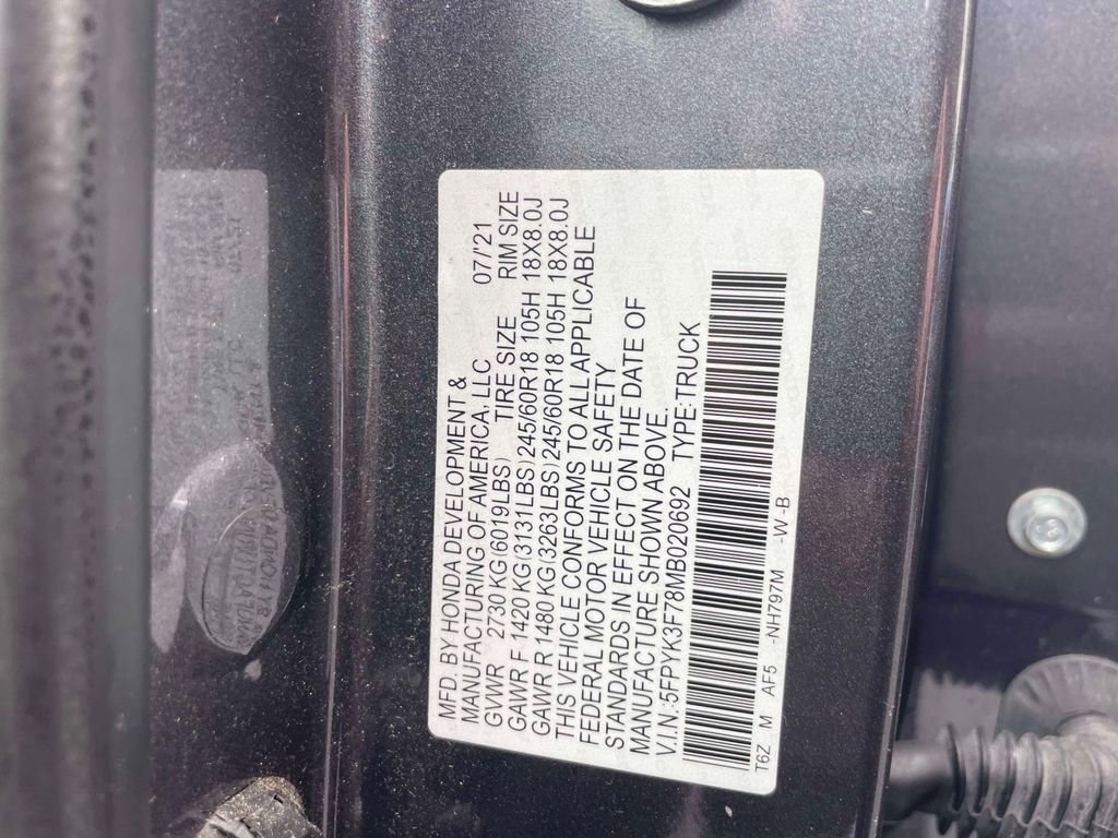 Certified 2021 Honda Ridgeline RTL-E image 18