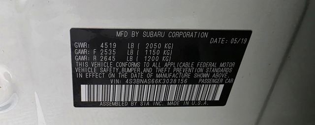 Used 2019 Subaru Legacy 2.5i Sport image 39