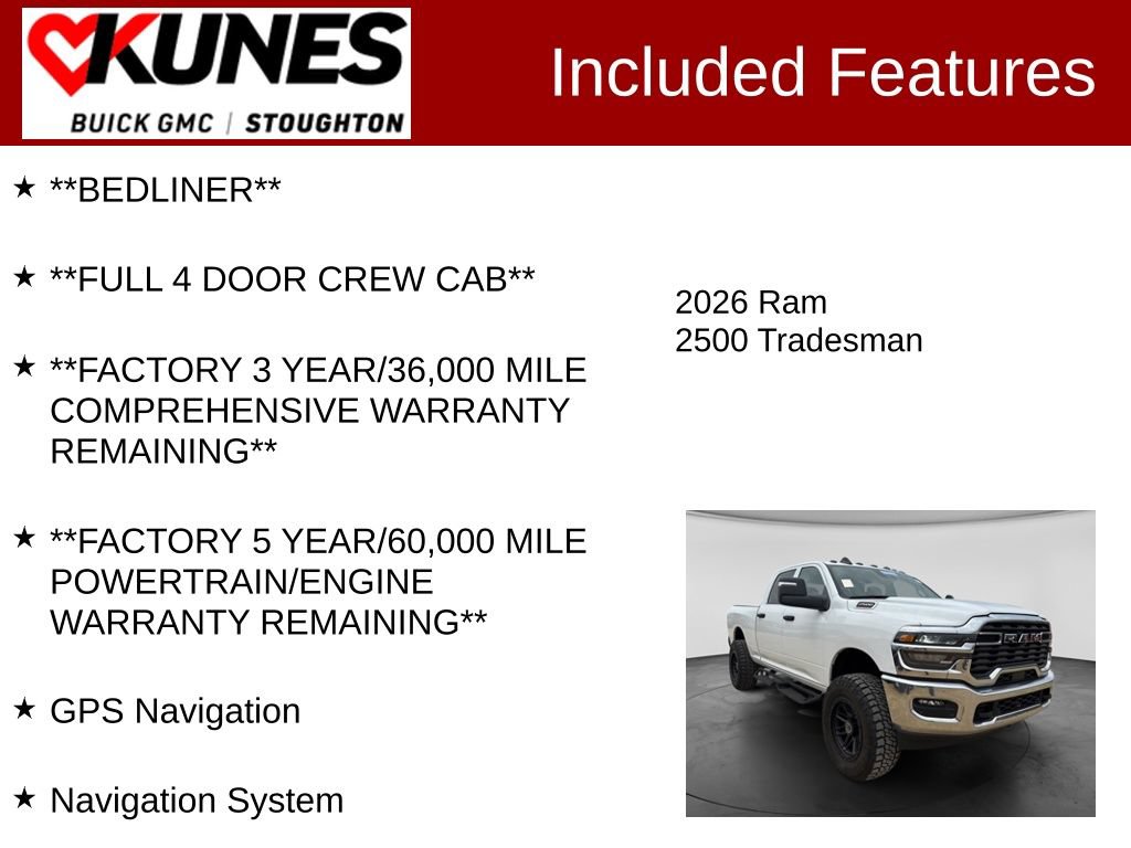 Used 2026 RAM 2500 Tradesman AWD/4WD image 3