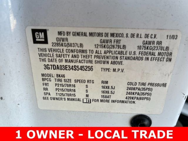 Used 2004 Pontiac Aztek Base w/ 1SB Preferred Equipment Group image 20