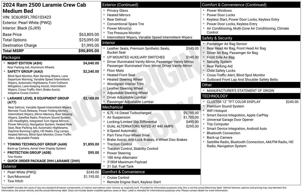 Used 2024 RAM 2500 Laramie w/ Night Edition AWD/4WD image 29