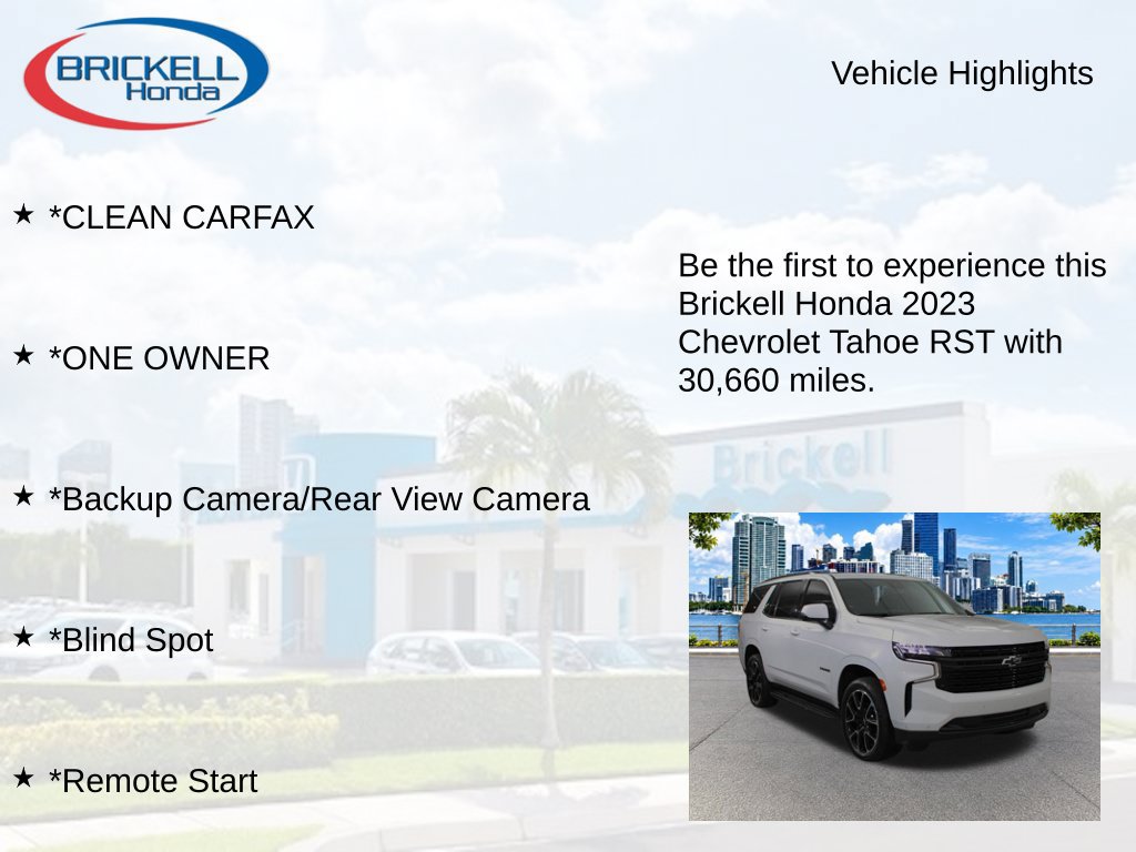 Used 2023 Chevrolet Tahoe RST w/ Luxury Package RWD image 8