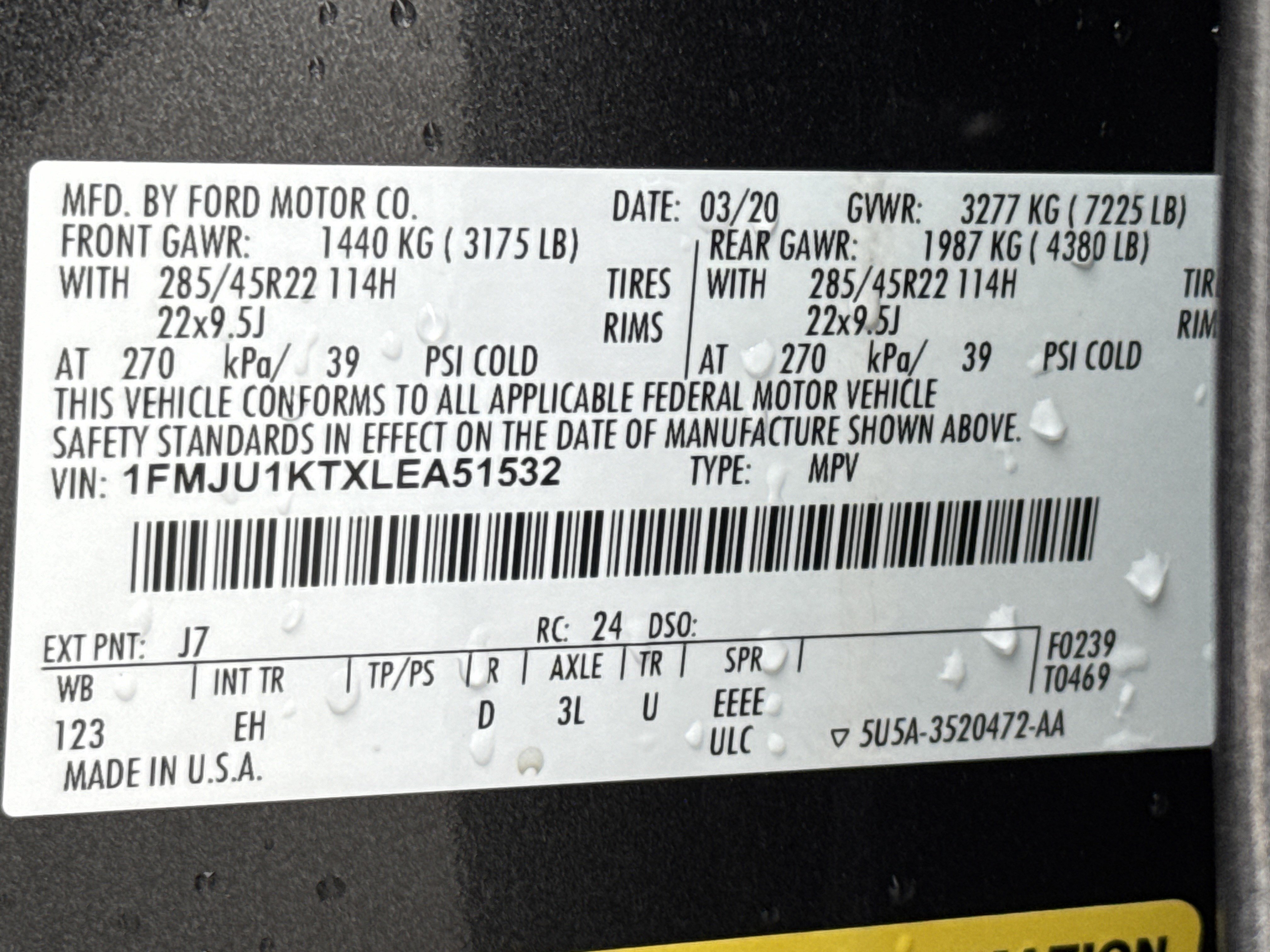 Used 2020 Ford Expedition Limited w/ Equipment Group 302A image 40