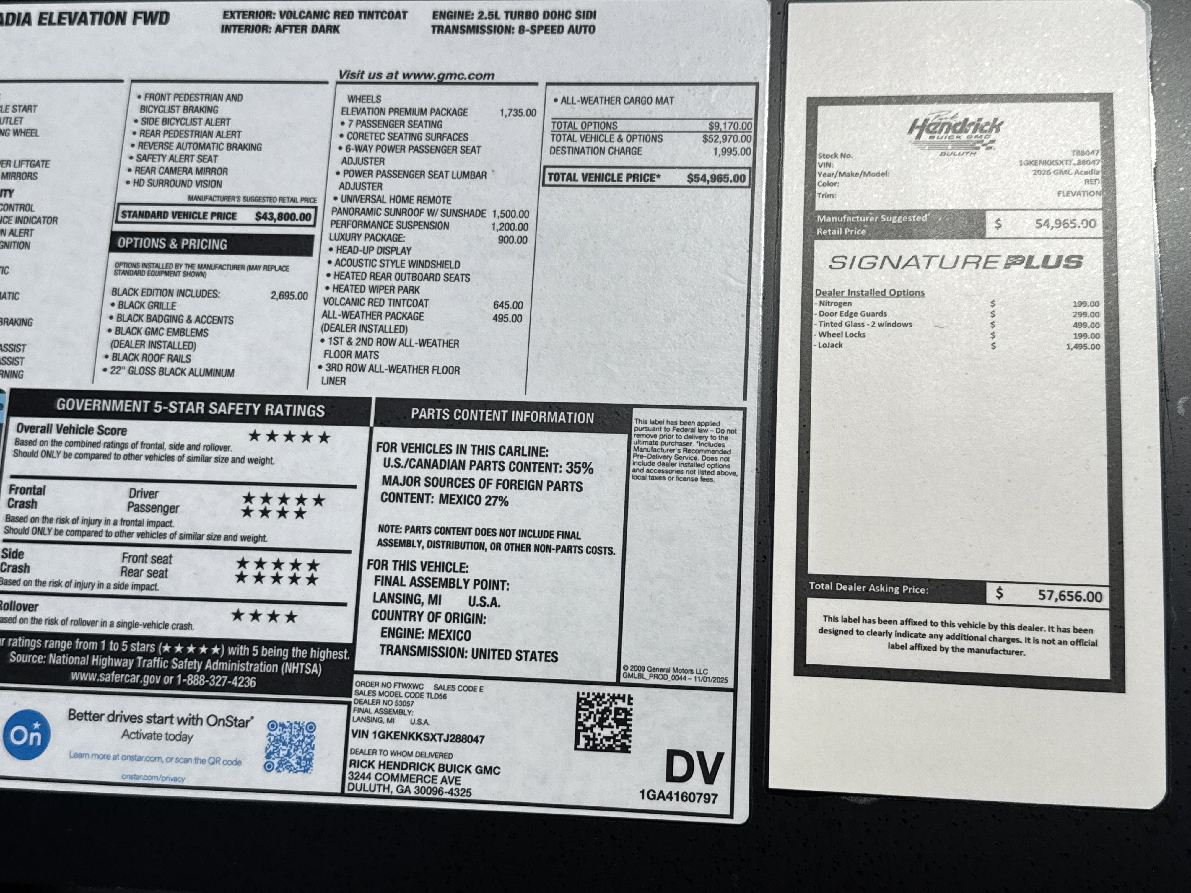 New 2026 GMC Acadia Elevation w/ Black Edition image 25