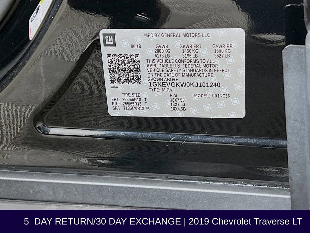 Used 2019 Chevrolet Traverse LT image 37