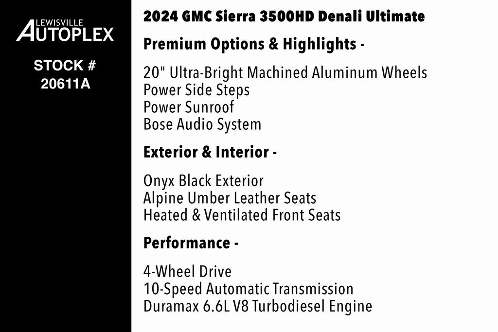 Used 2024 GMC Sierra 3500 Denali Ultimate image 2