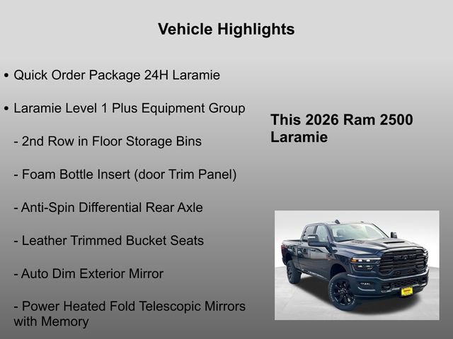 New 2026 RAM 2500 Laramie w/ Night Edition image 5