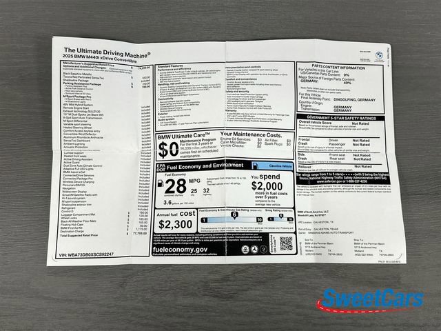 Used 2025 BMW 440i xDrive Convertible w/ Parking Assistance Package image 60