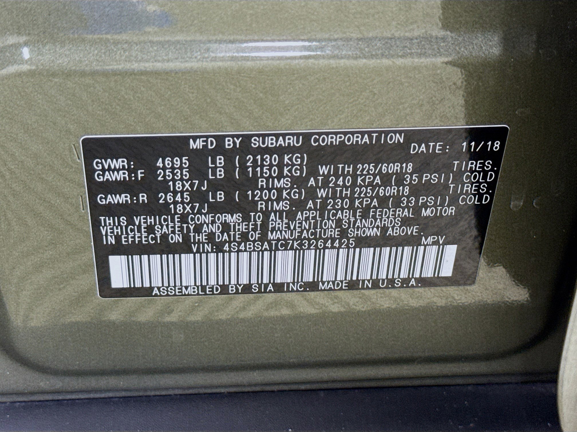 Used 2019 Subaru Outback 2.5i Touring w/ Popular Package #3A image 40