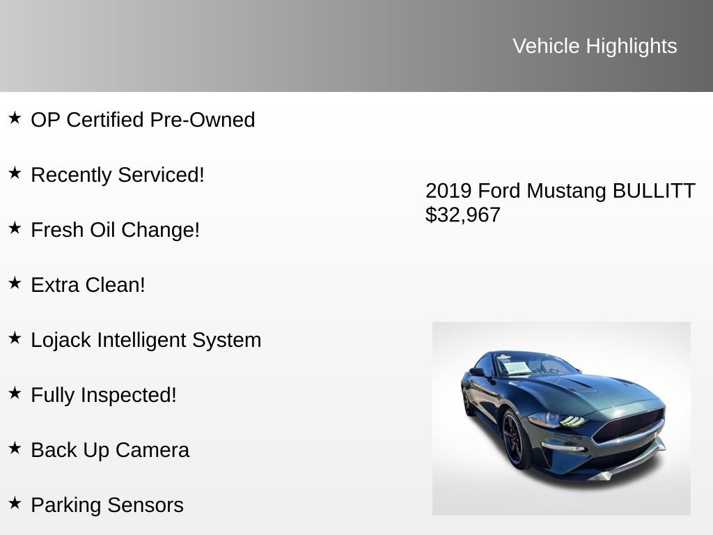 Used 2019 Ford Mustang Bullitt w/ Bullitt Electronics Package image 4