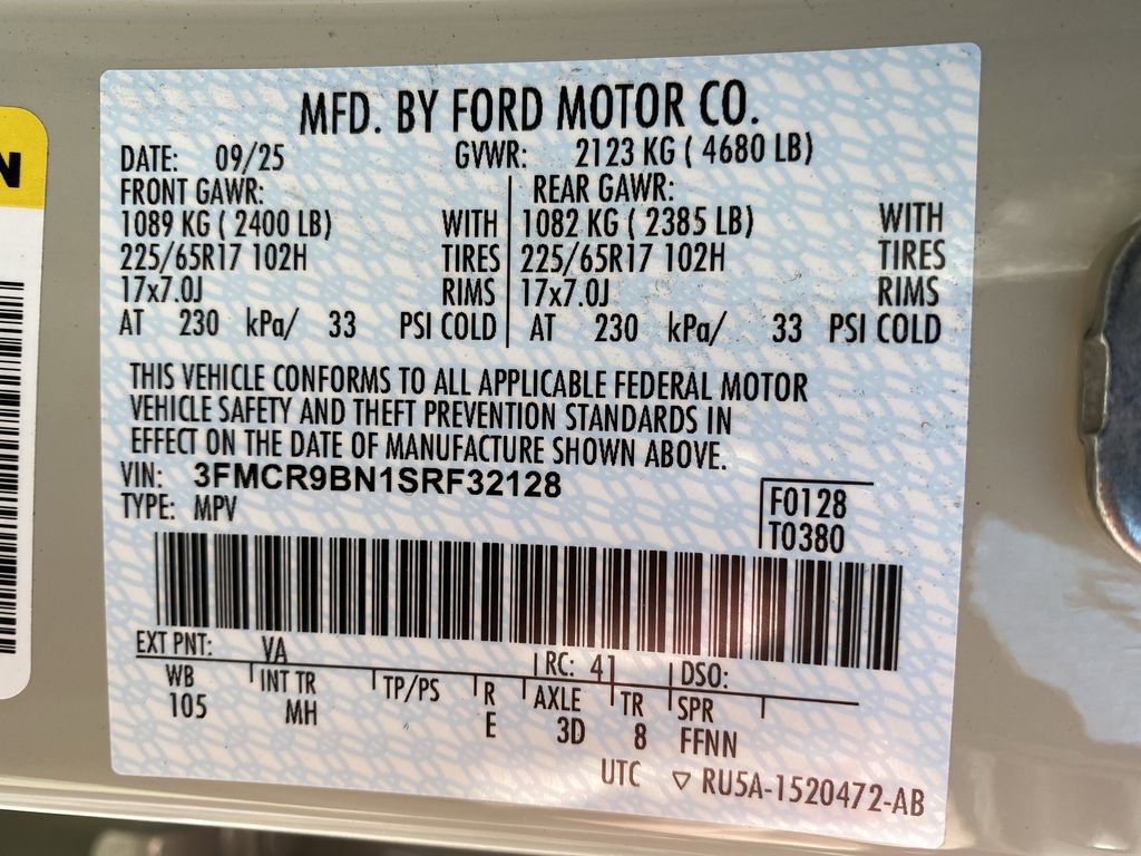 New 2025 Ford Bronco Sport Big Bend w/ Convenience Package AWD/4WD image 51