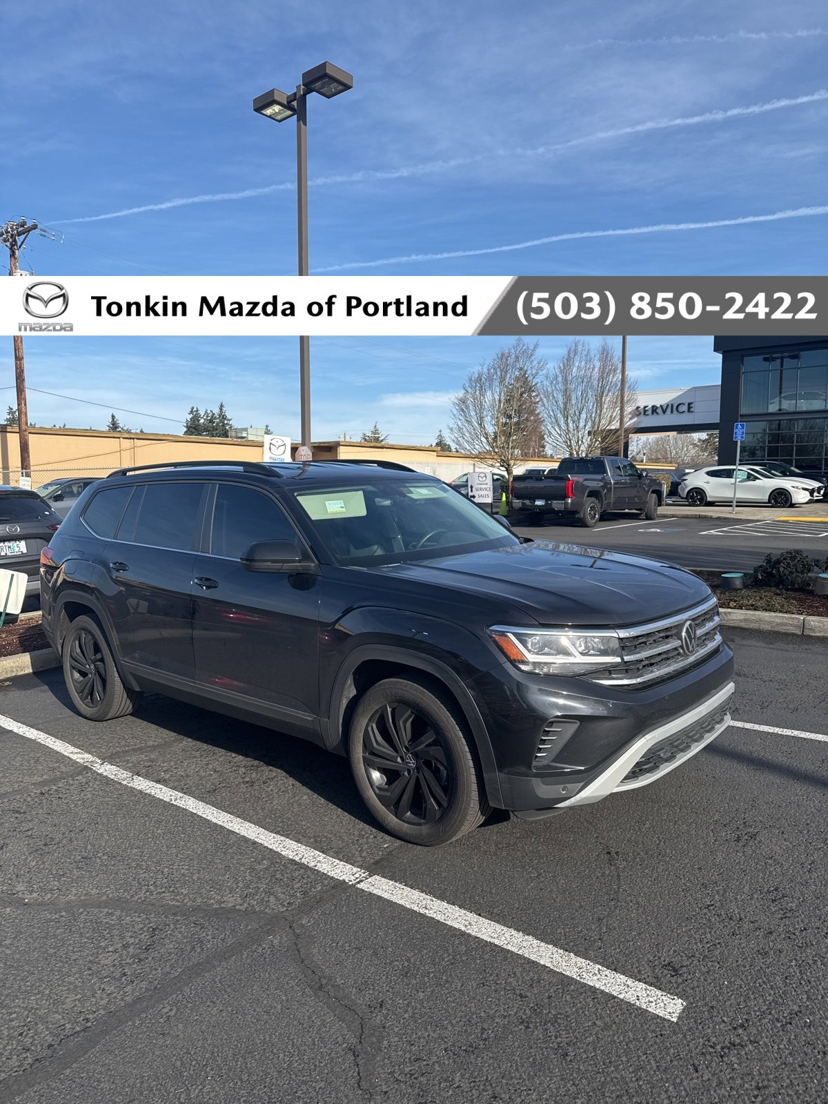 Used 2023 Volkswagen Atlas SE w/ Black Wheel Package