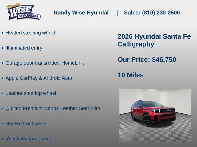 New 2026 Hyundai Santa Fe Calligraphy AWD/4WD image 15