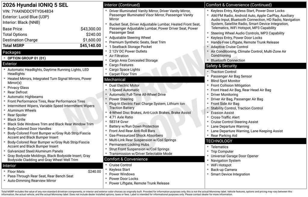 New 2026 Hyundai Ioniq 5 SEL AWD/4WD image 3