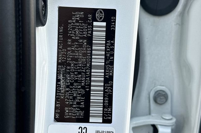 Certified 2021 Toyota Avalon Limited w/ Advanced Safety Package image 35