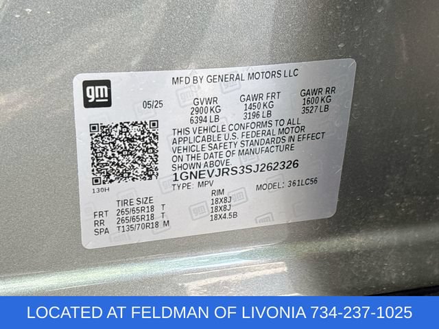 Certified 2025 Chevrolet Traverse Z71 w/ Driver Confidence Package AWD/4WD image 34