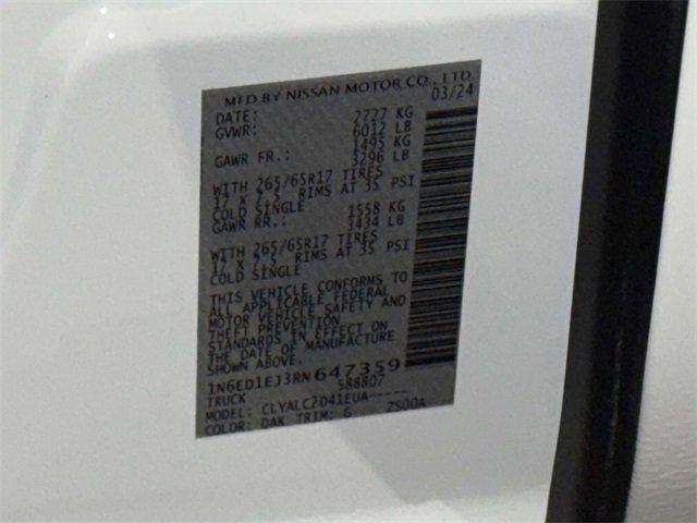 Used 2024 Nissan Frontier SV w/ SV Convenience Package image 32