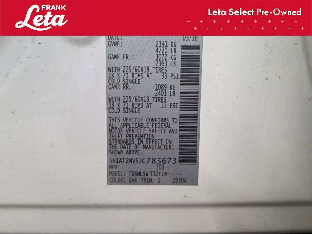 Used 2018 Nissan Rogue SL w/ Premium Package image 30