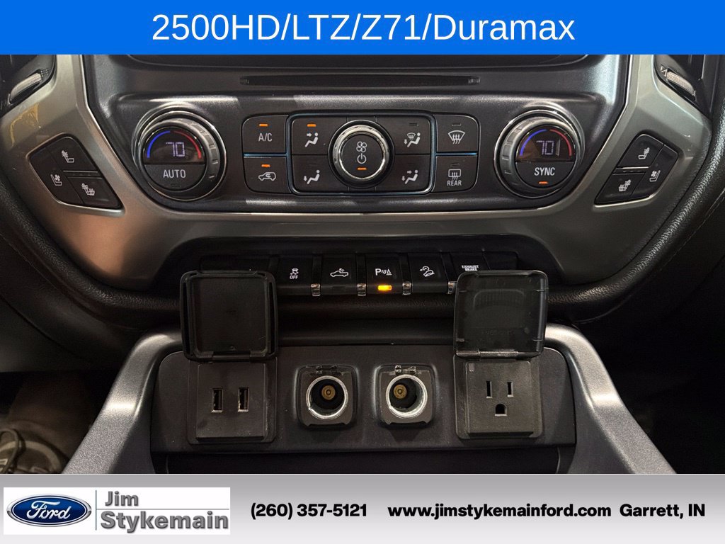 Used 2017 Chevrolet Silverado 2500 LTZ w/ Duramax Plus Package AWD/4WD image 29